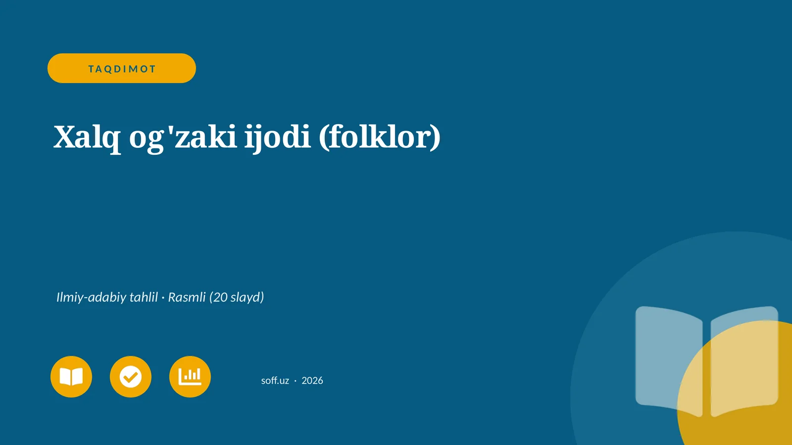 Xalq og'zaki ijodi (folklor)