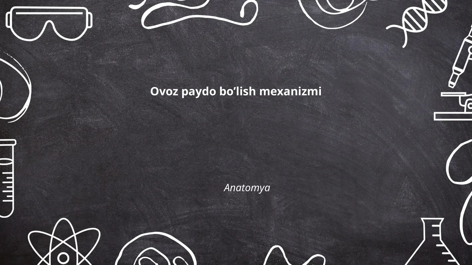 Ovoz paydo bo’lish mexanizmi