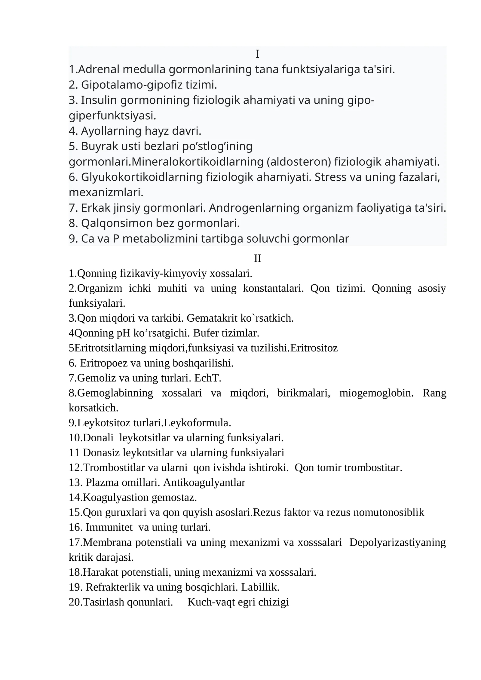 Qonning fizikaviy-kimyoviy xossalari