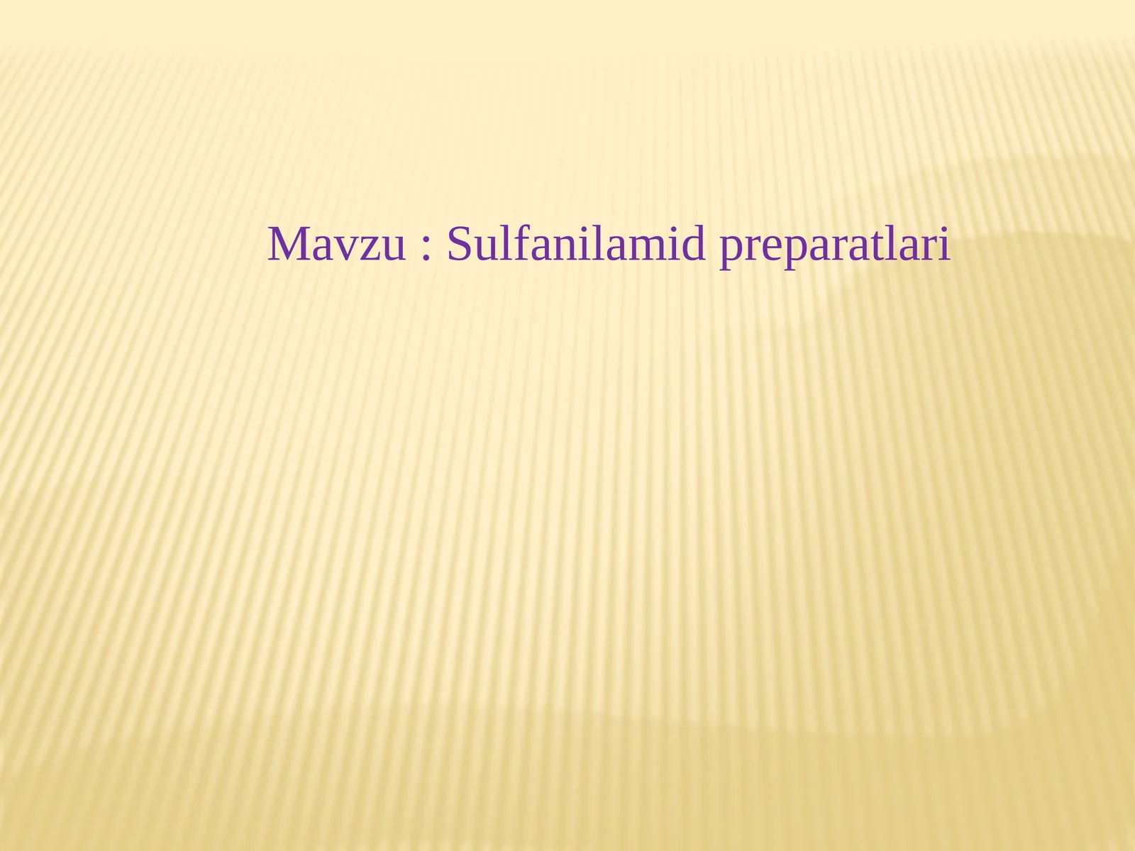 Sulfanilamidpreparatlari