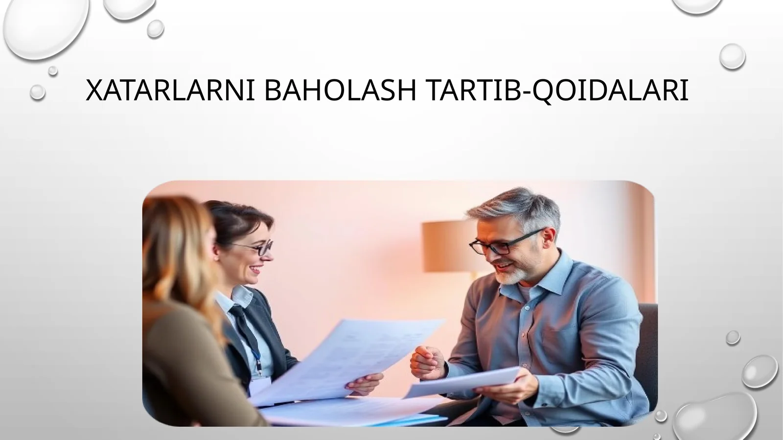 Xatarlarni baholash tartib-qoidalari