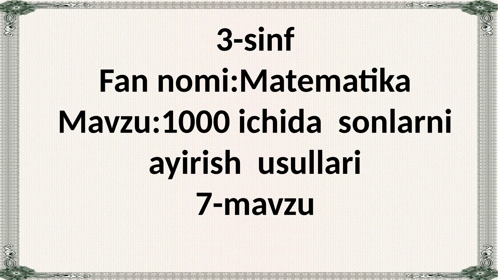 3-sinf