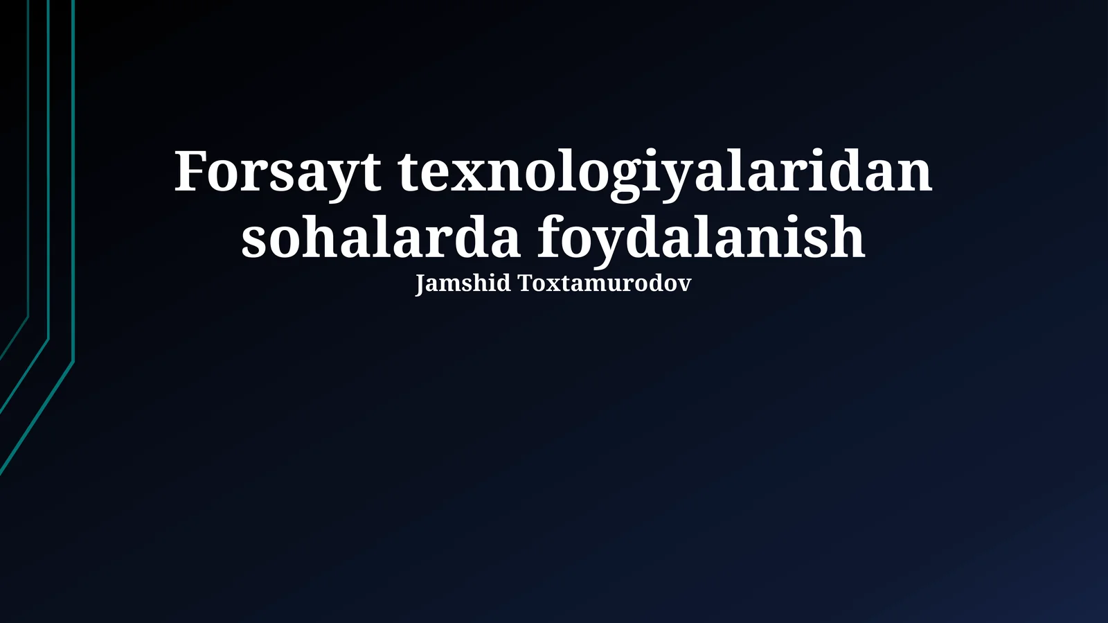 Foresight texnologiyalari: Ta'rif va turlari