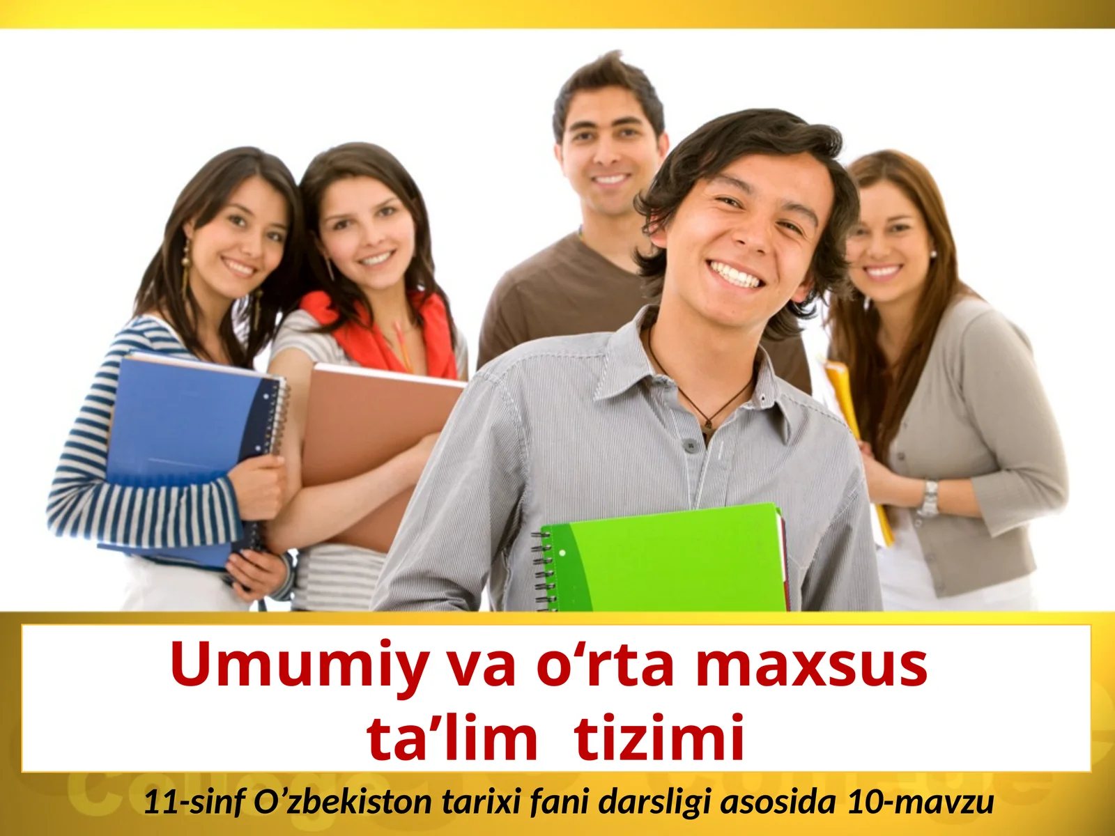 Umumiy va o‘rta maxsus ta’lim tizimi
