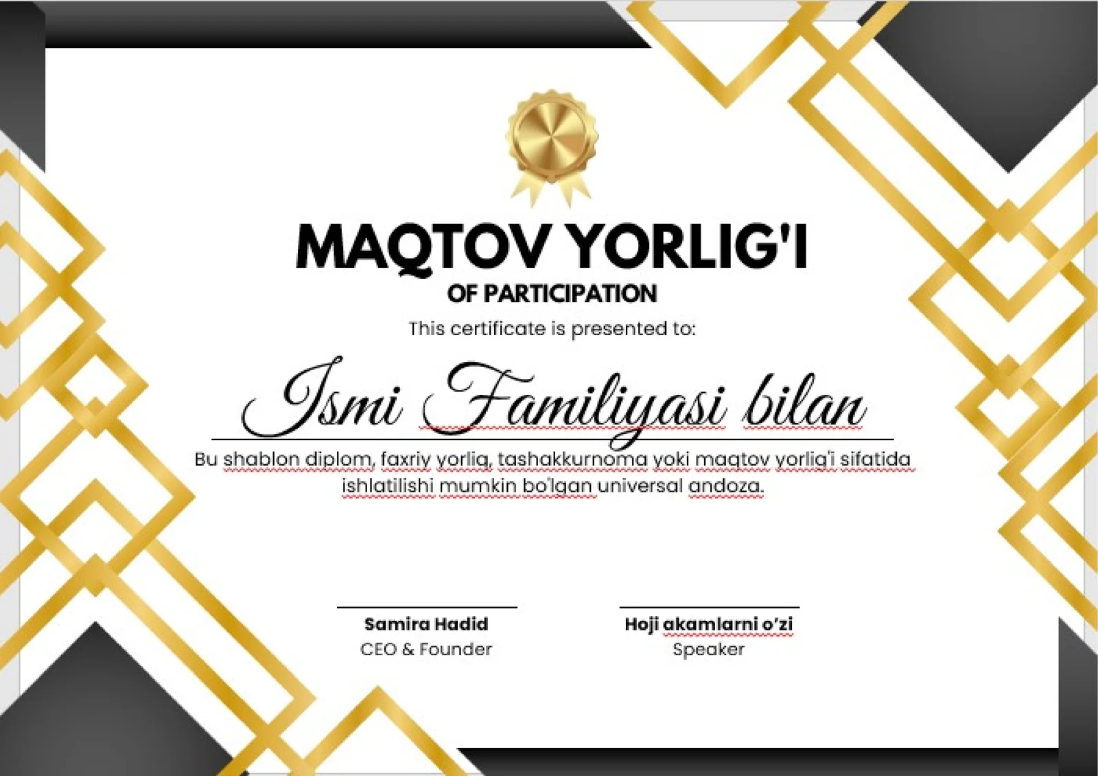 MAQTOV YORLIG'I