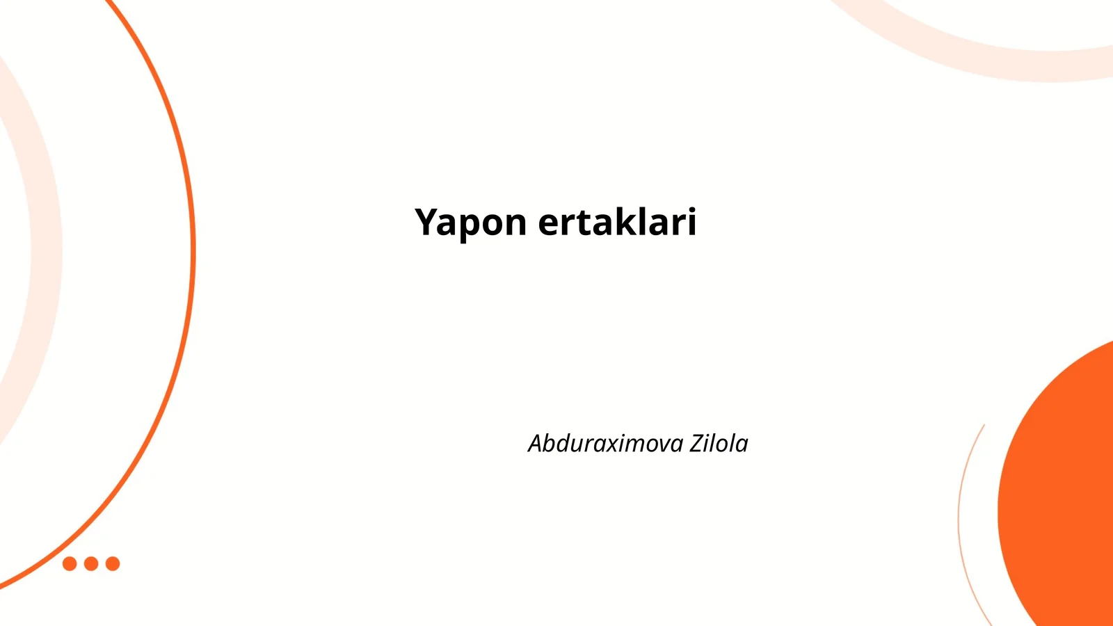 Yapon ertaklari