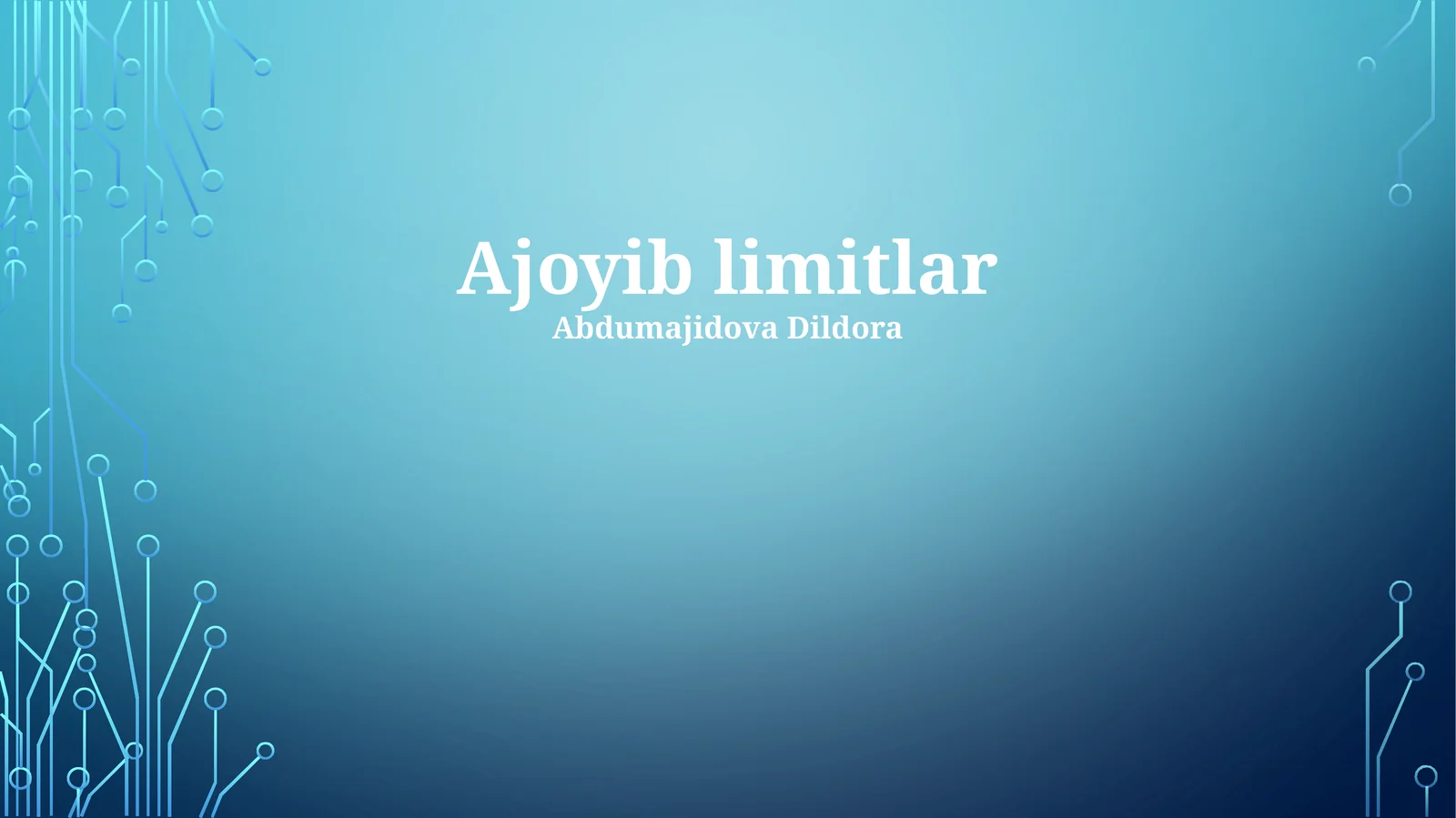 Ajoyib limitlar