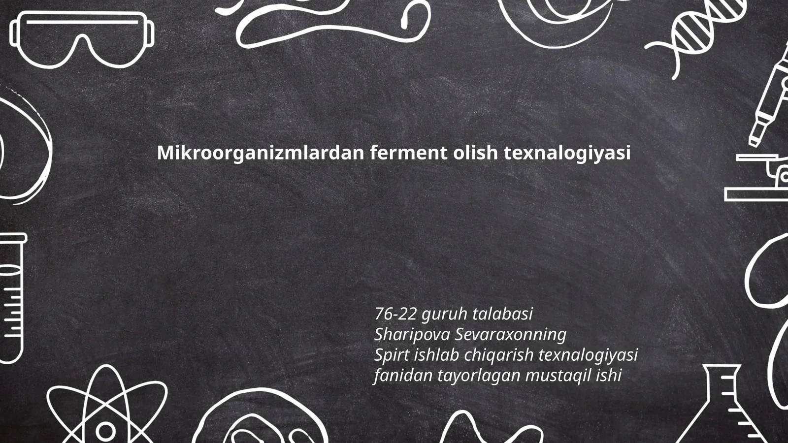 Mikroorganizmlardan ferment olish texnalogiyasi