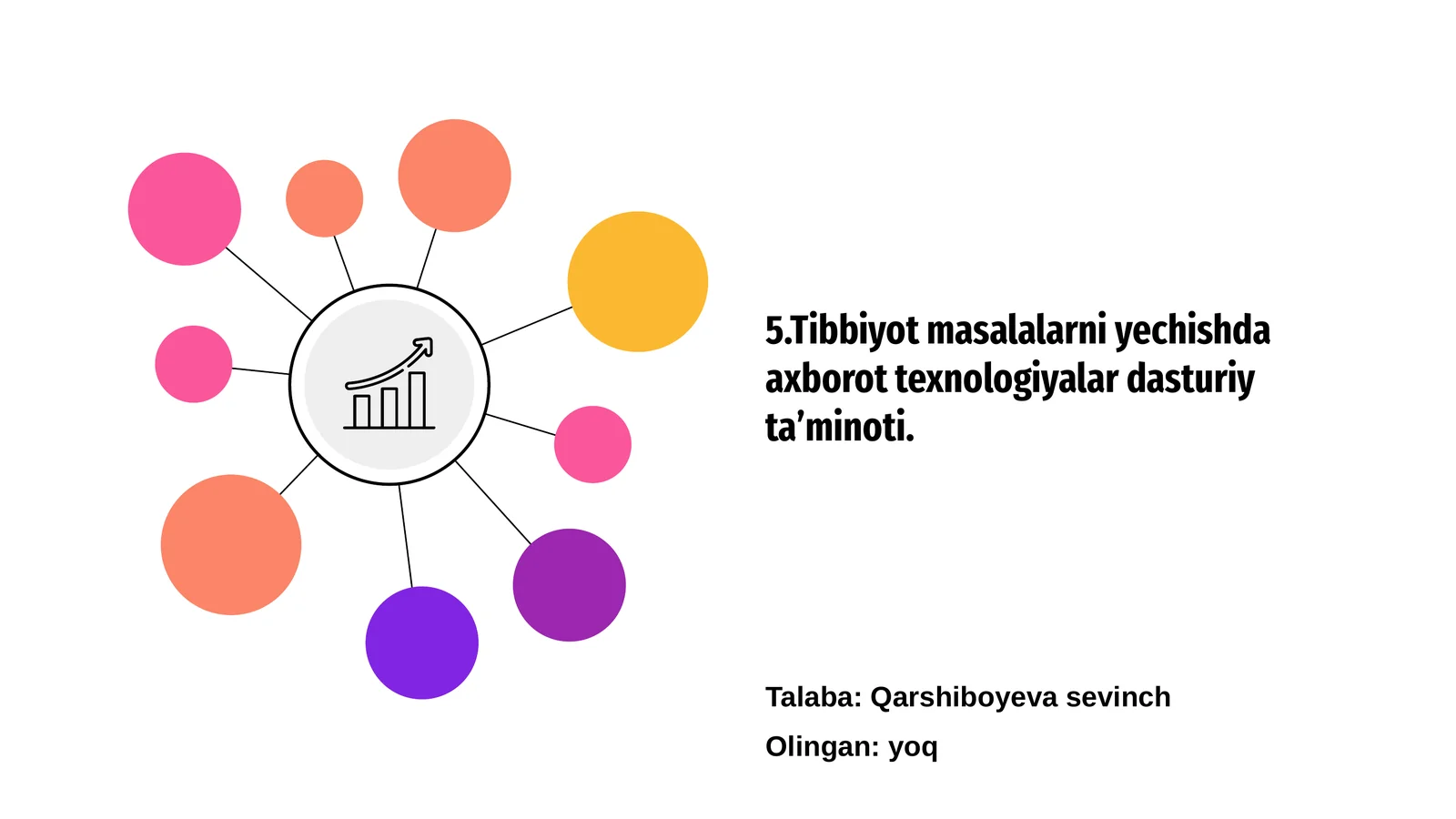Tibbiyot masalalarni yechishda axborot texnologiyalar dasturiy ta’minoti