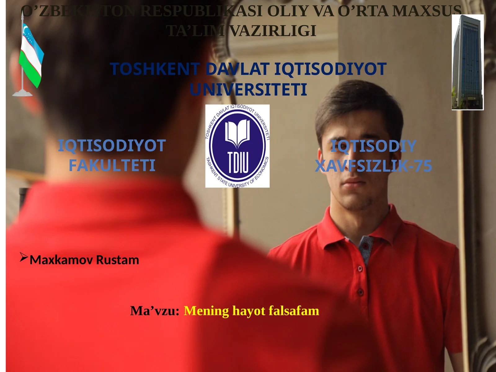 Mening hayot falsafam