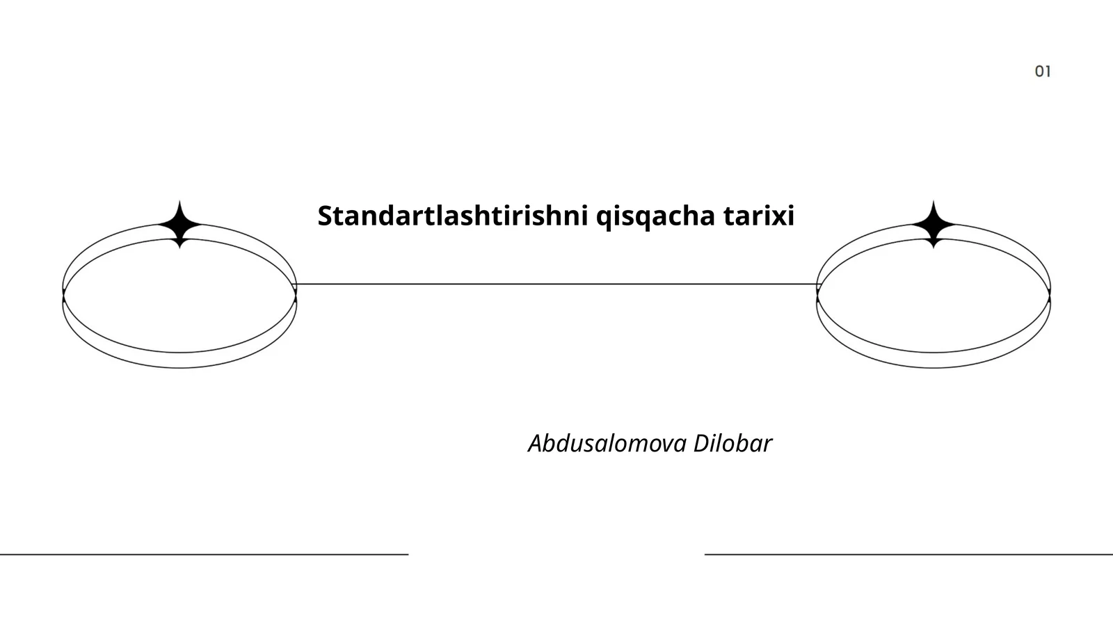 Standartlashtirishni qisqacha tarixi