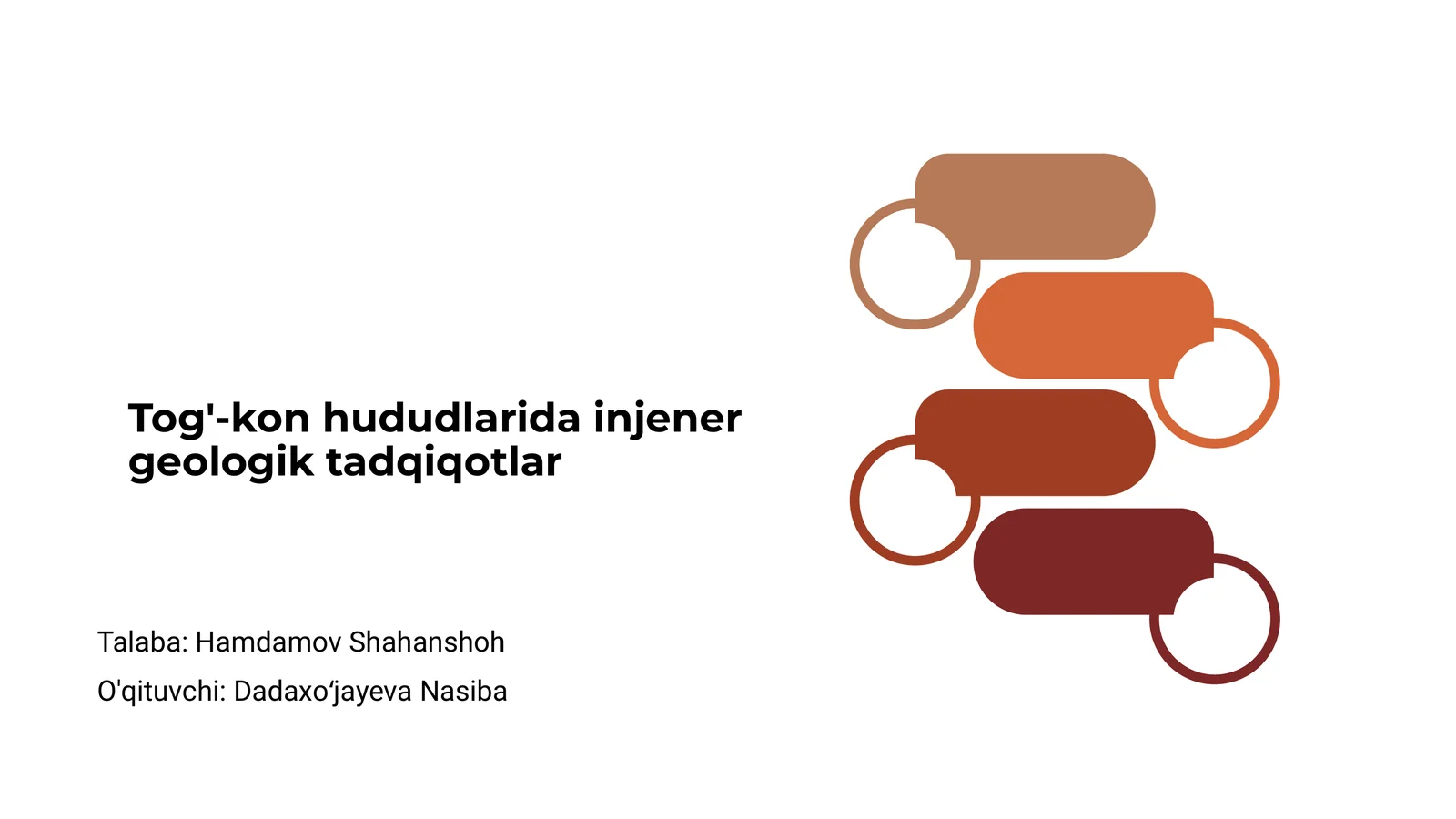 Tog'-kon hududlarida injener geologik tadqiqotlar