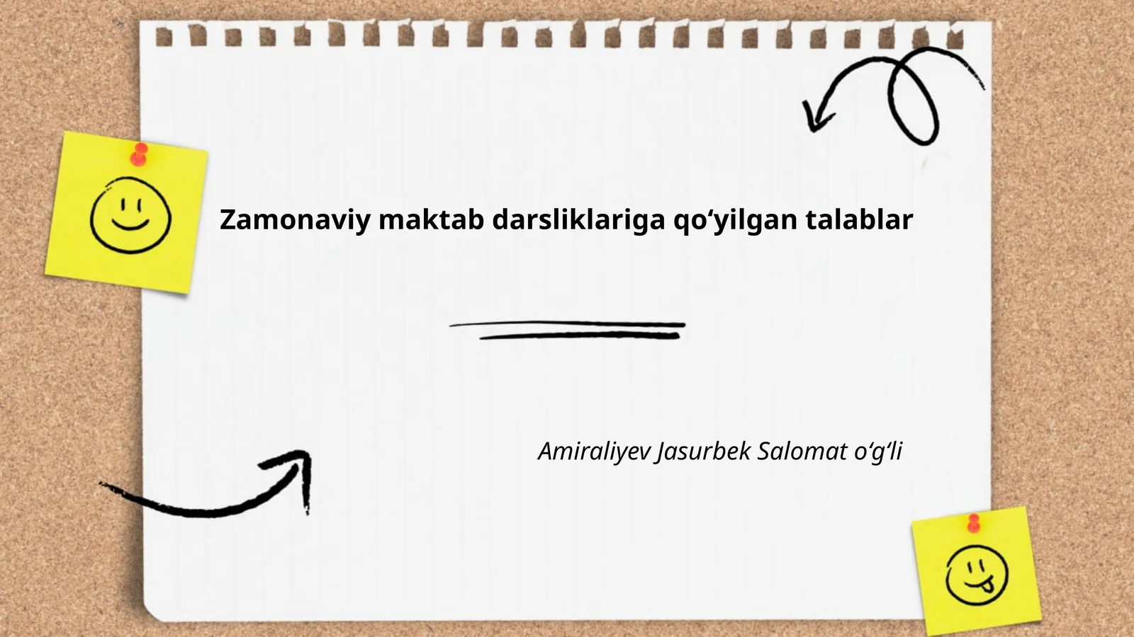 Zamonaviy maktab darsliklariga qo‘yilgan talablar