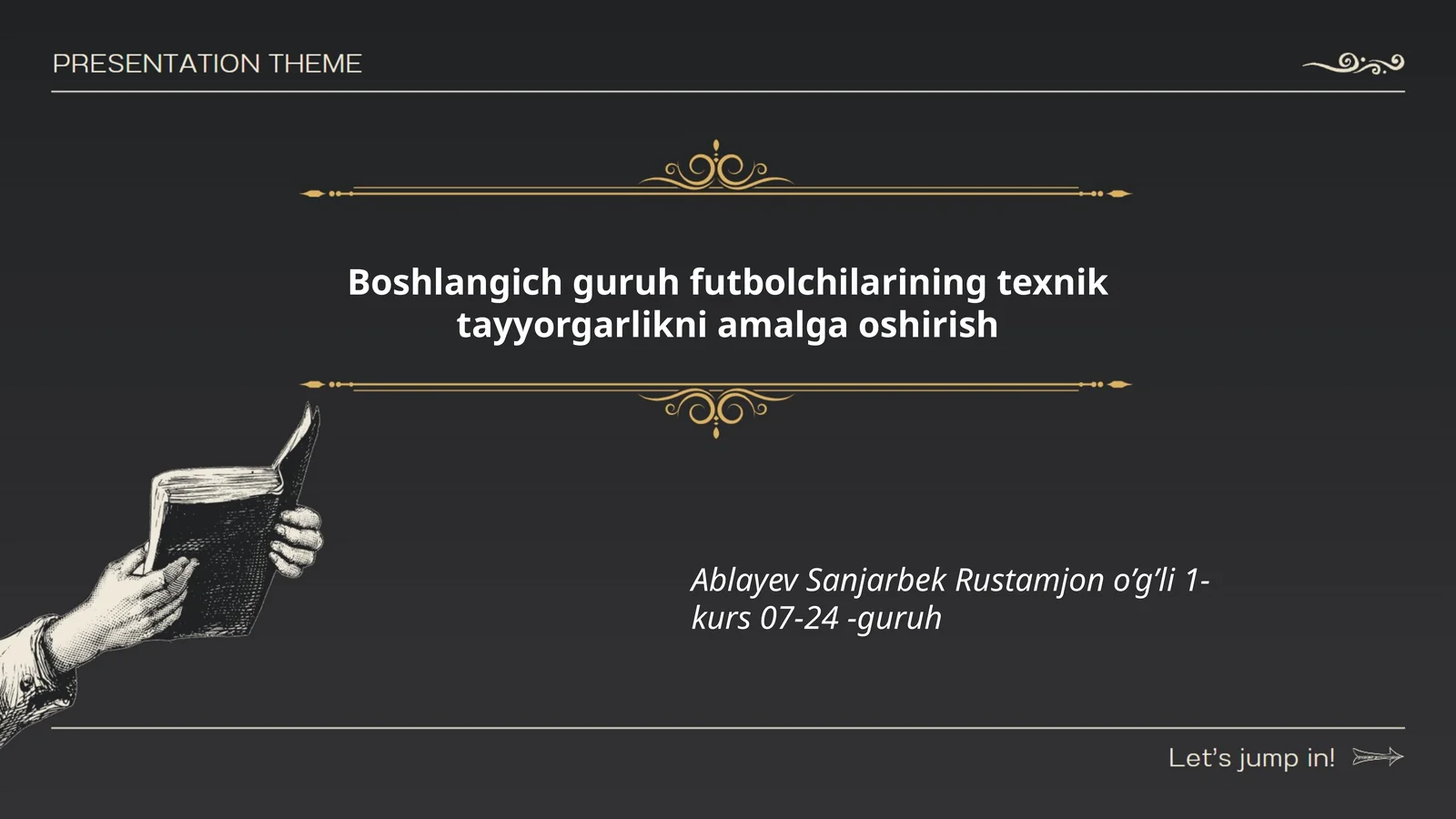 Boshlangich guruh futbolchilarining texnik tayyorgarlikni amalga oshirish