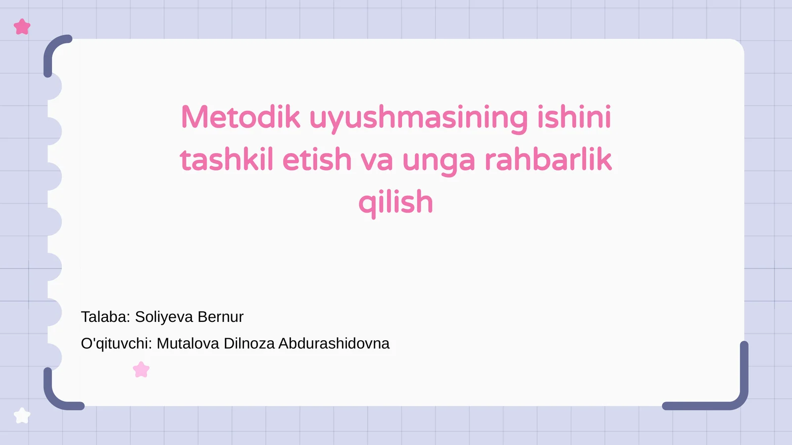 Metodik uyushmasi