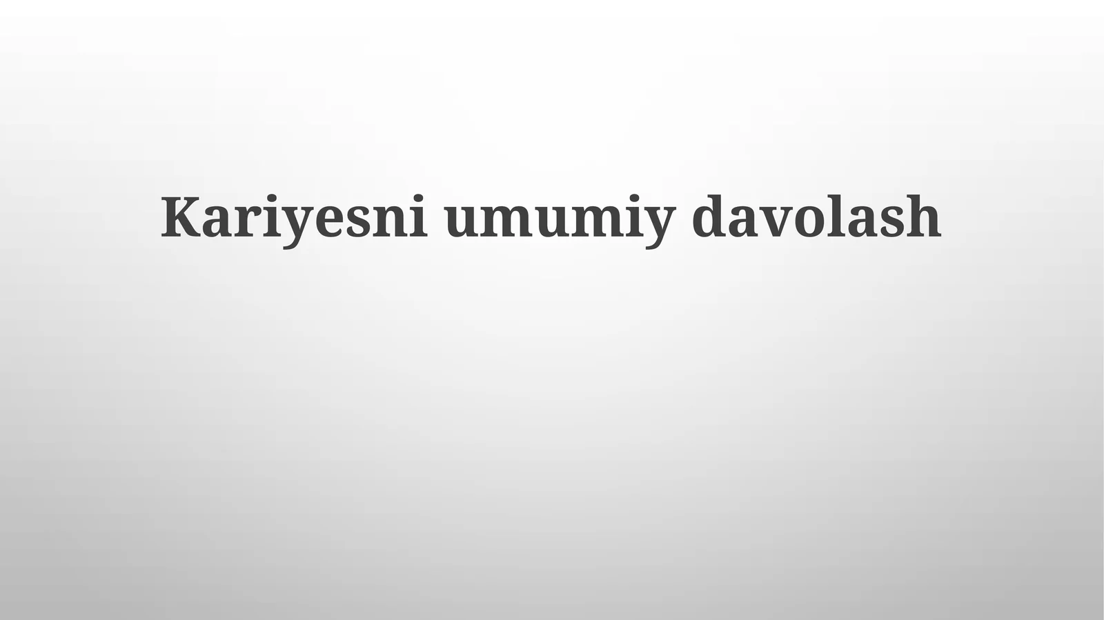 Kariyesniumumiydavolash