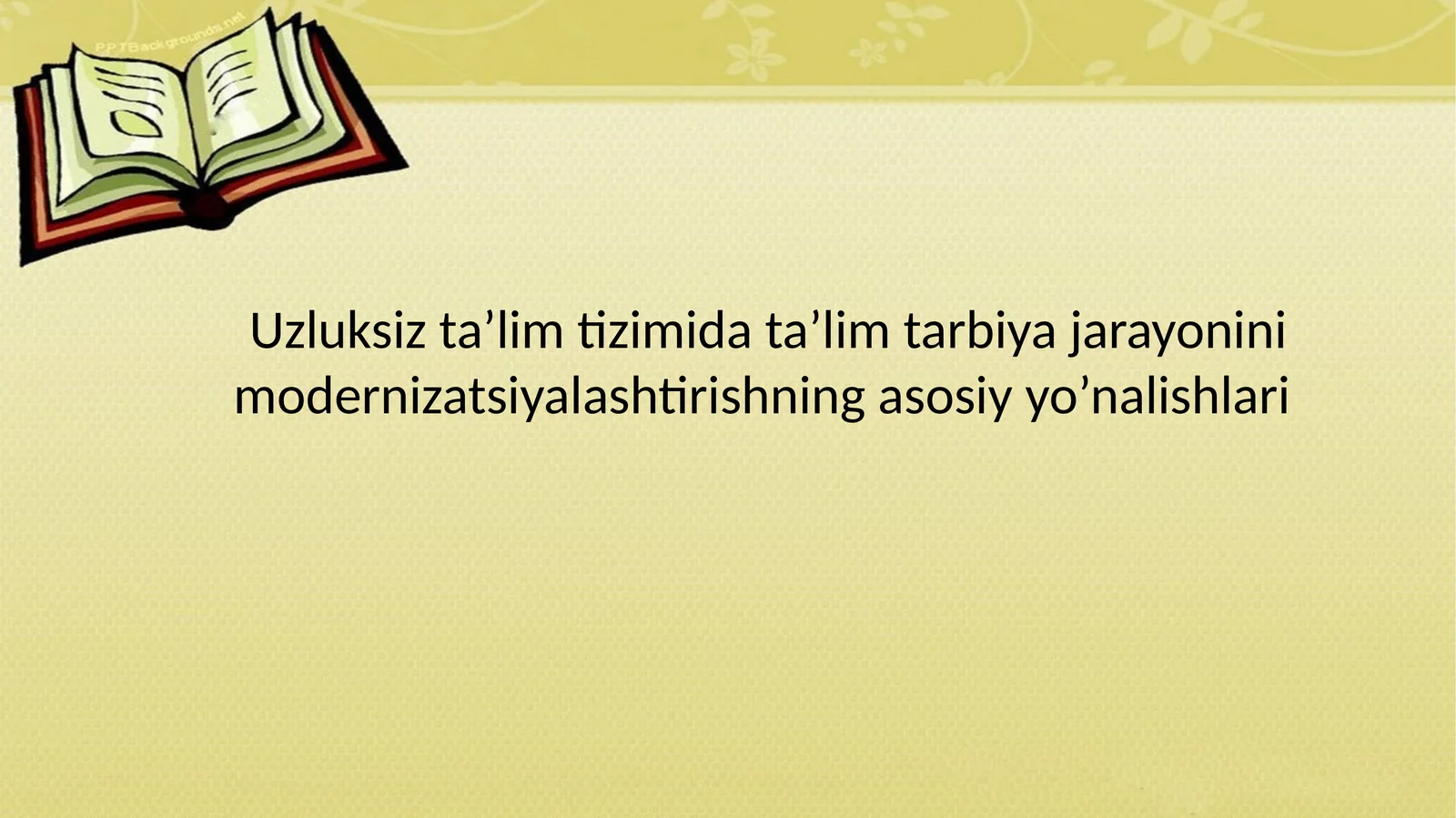 Uzluksiz ta’lim tizimi