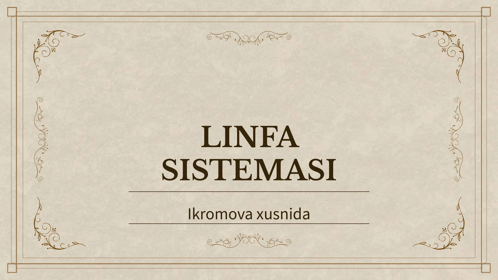 LINFA SISTEMASI