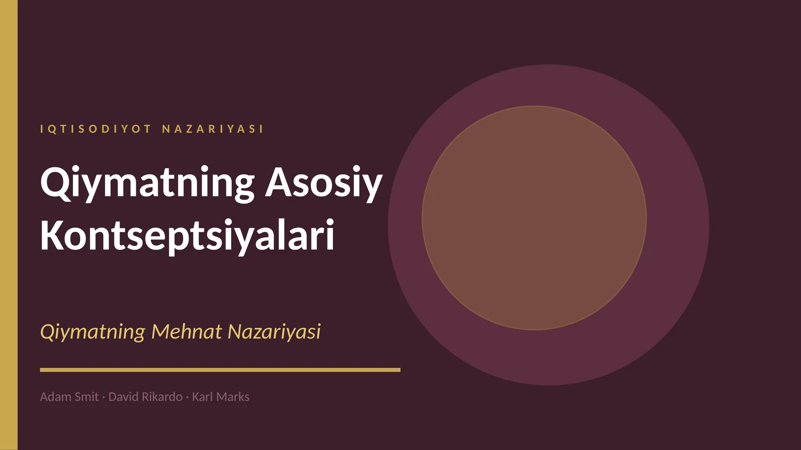 QIYMAT NAZARIYASI