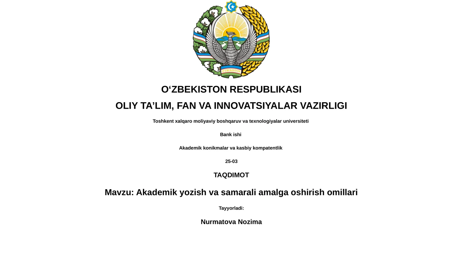 Akademik yozuvning asosiy omillari
