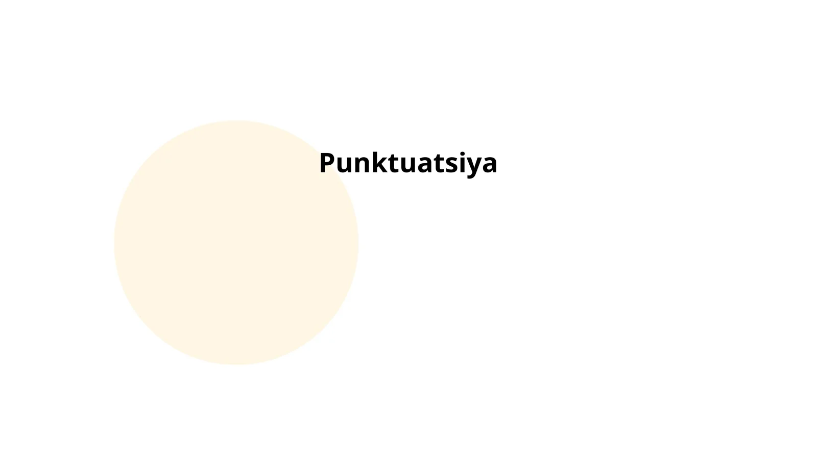 Punktuatsiya