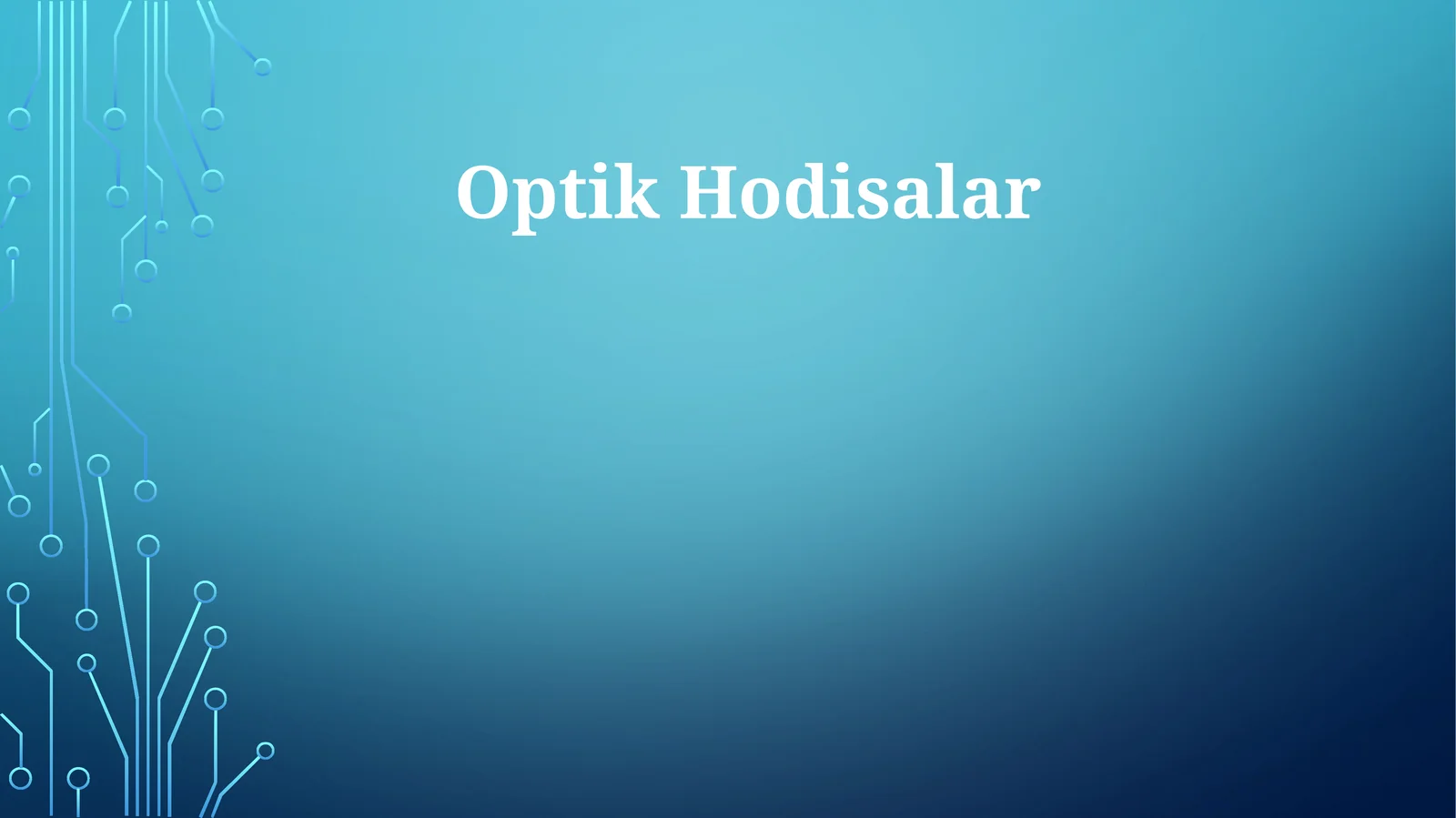 Optik Hodisalar