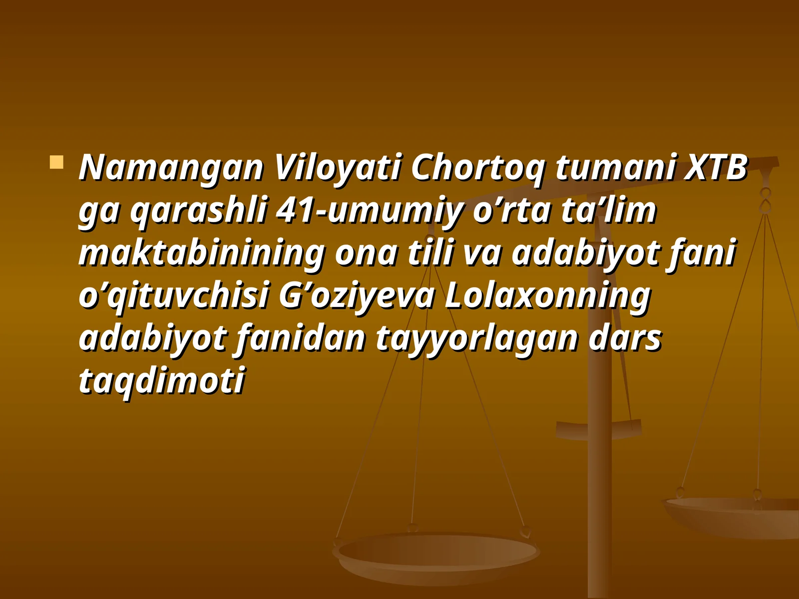 ASQAD MUXTORNING ”CHINOR” ROMANI
