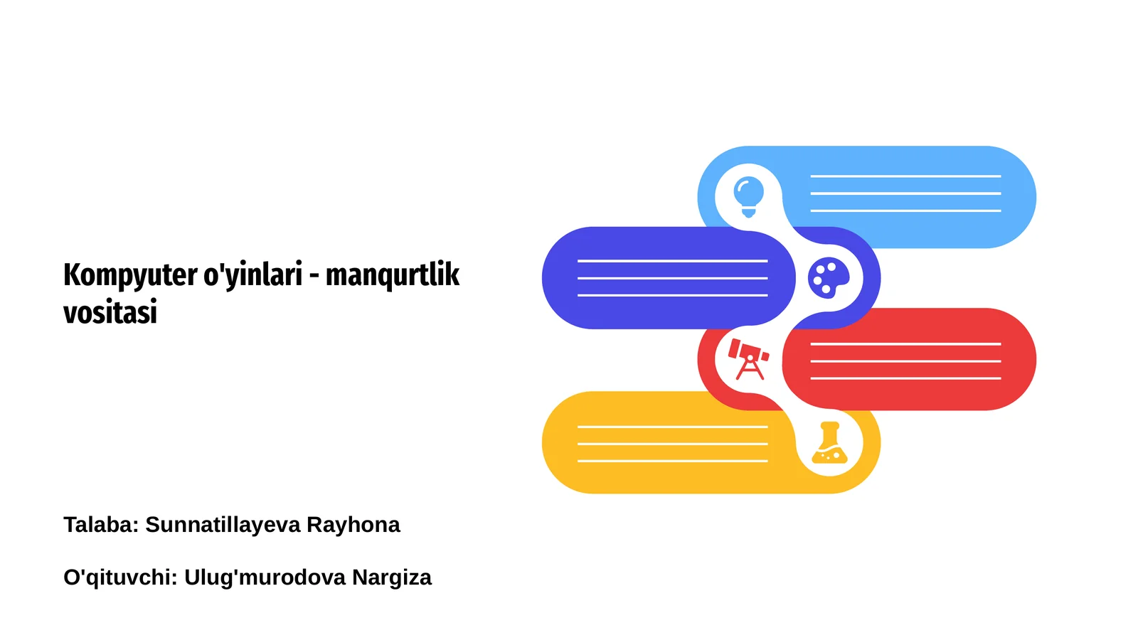 Kompyuter o'yinlari - manqurtlik vositasi