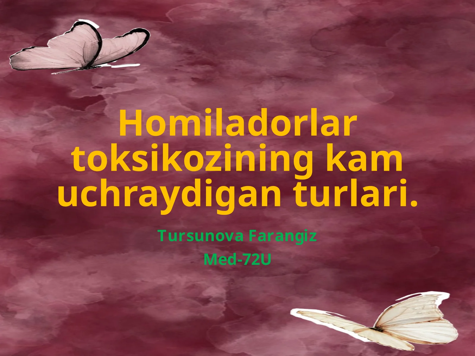 Homiladorlartoksikoziningkamuchraydiganturlari
