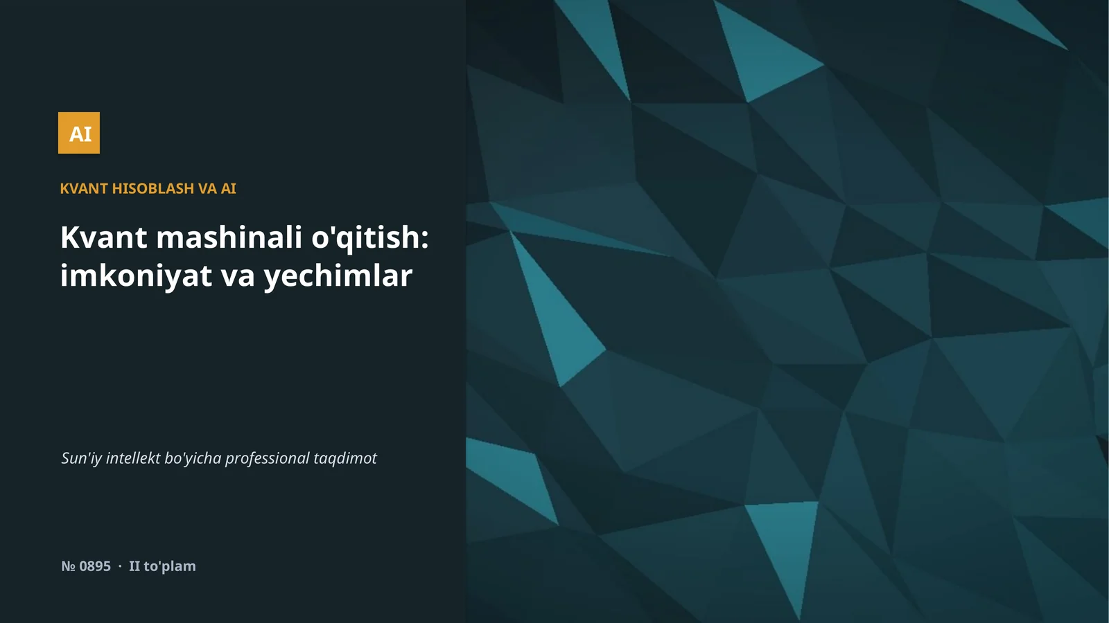 Kvant hisoblash va AI
