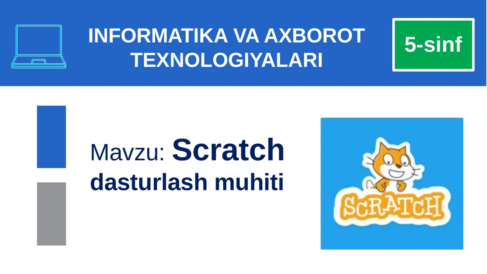 Scratch dasturlash muhiti