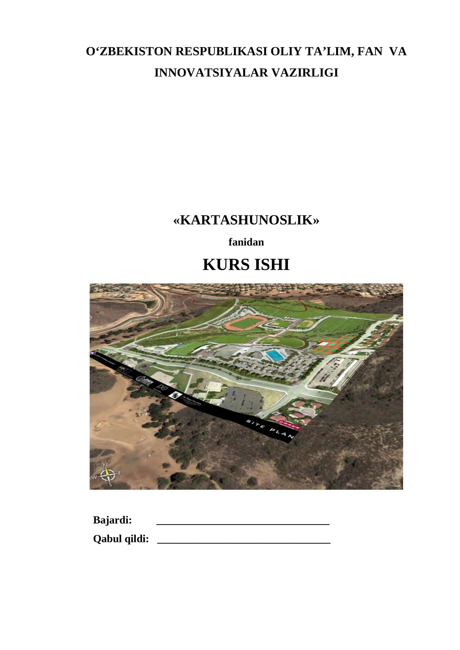 "KARТASHUNOSLIK" kurs ishi