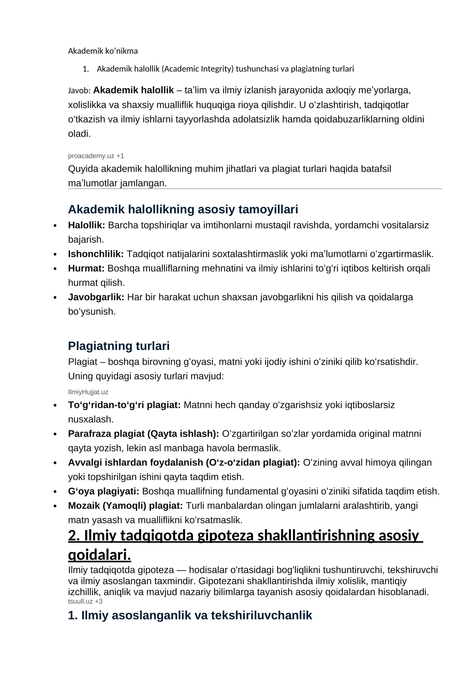 Akademik ko’nikma