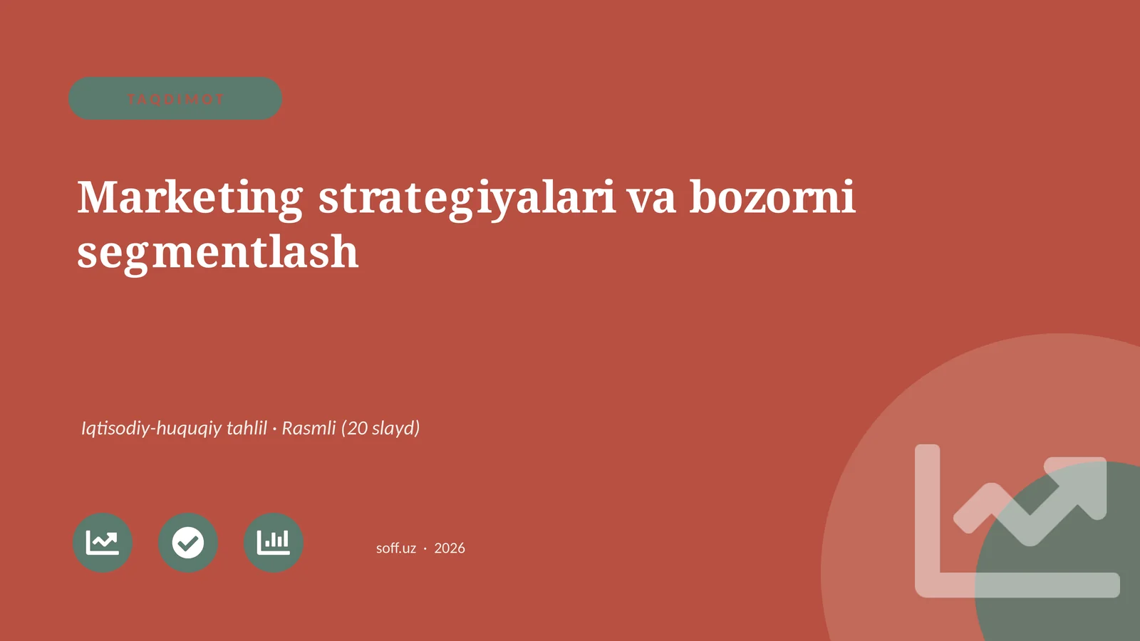 Marketing strategiyalari va bozorni segmentlash