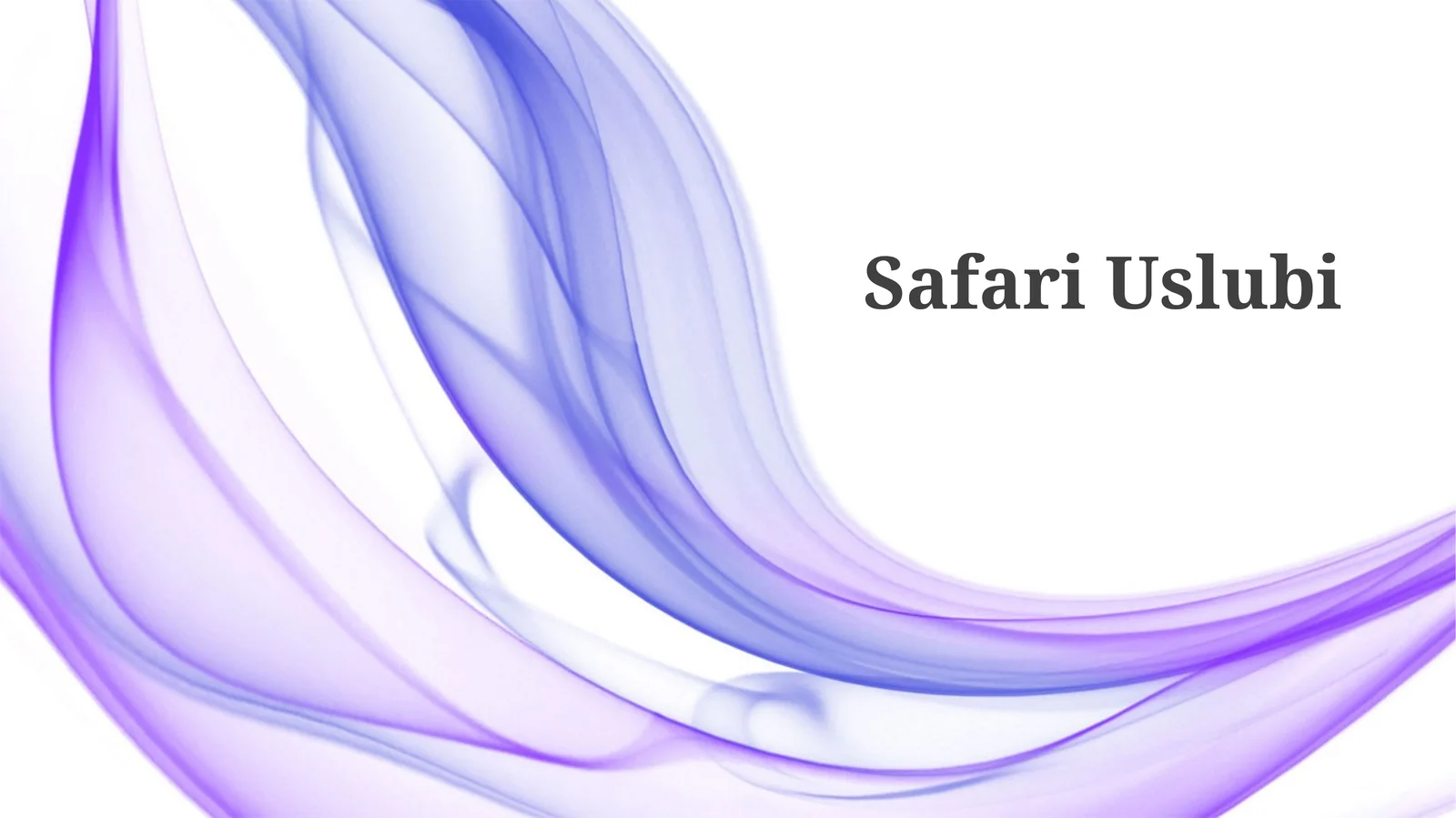 Safari Uslubi