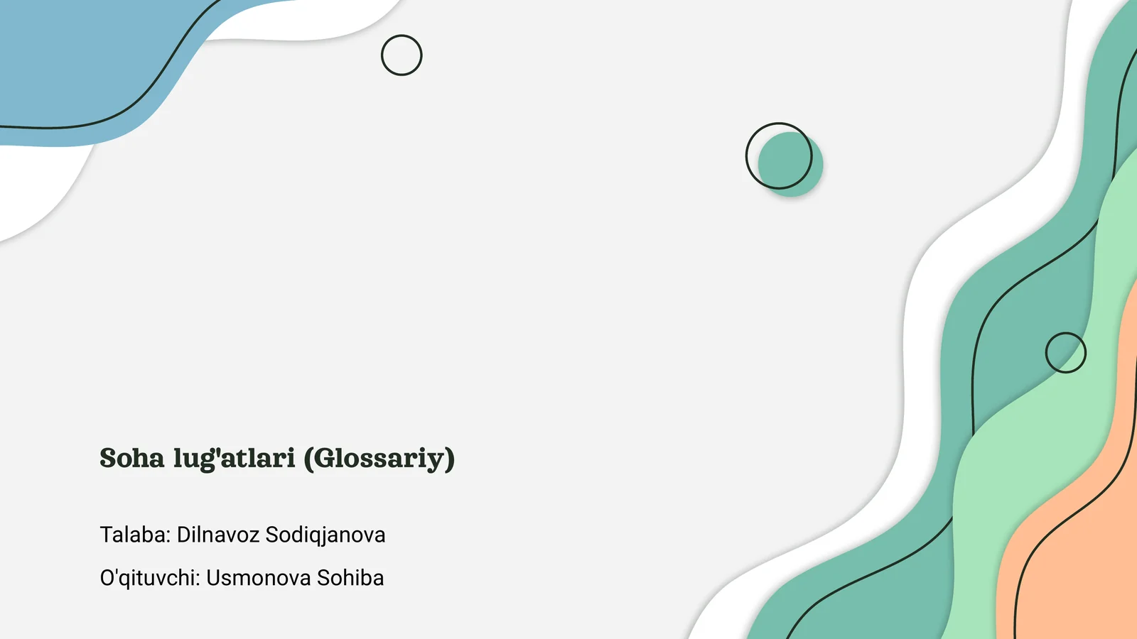 Soha lug'atlari (Glossariy)