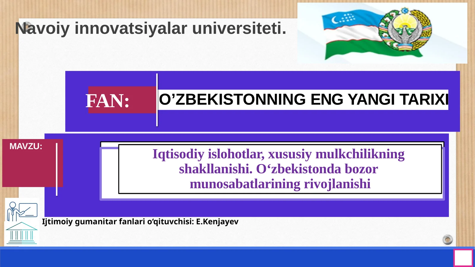 O‘ZBEKISTONNING ENGYANGI TARIXI