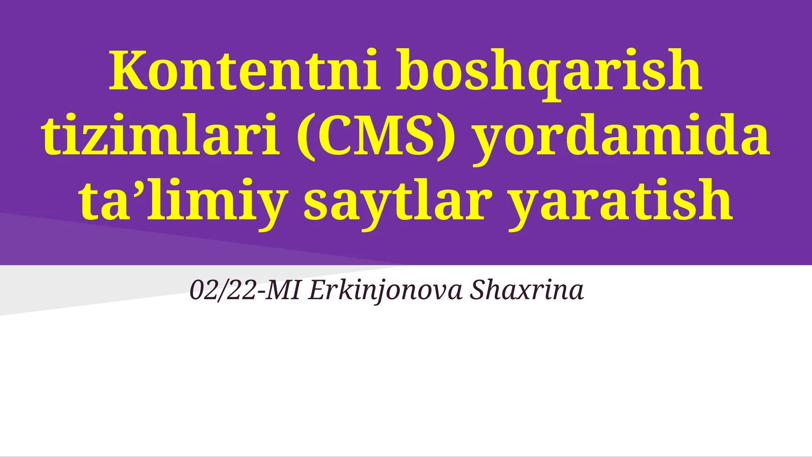 Taqdimot