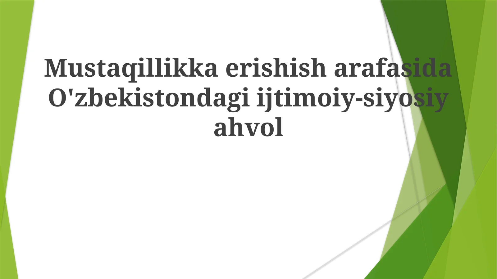 Iqtisodiy Sharoitlar va Muammolar