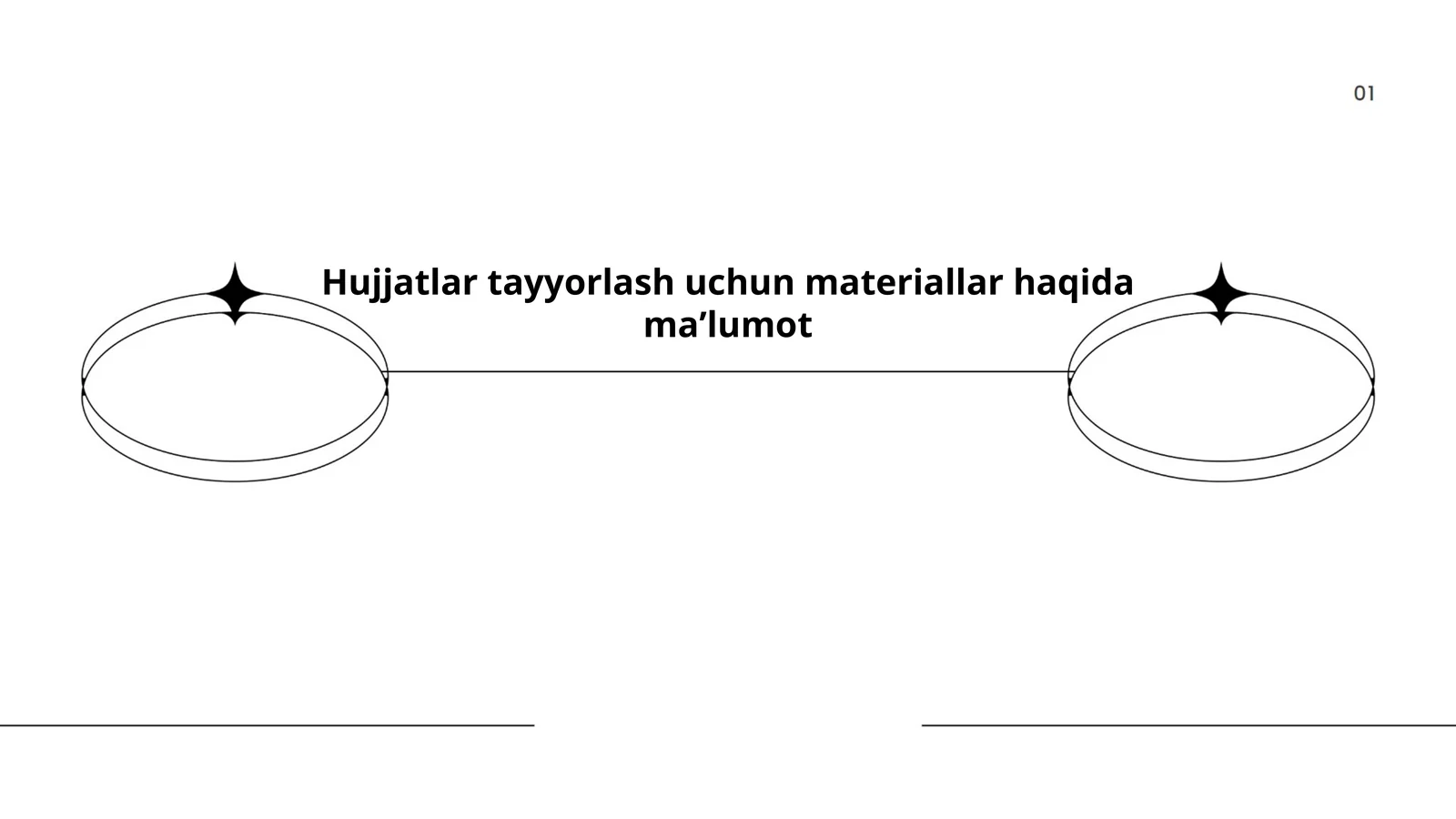 Hujjatlar tayyorlash uchun materiallar