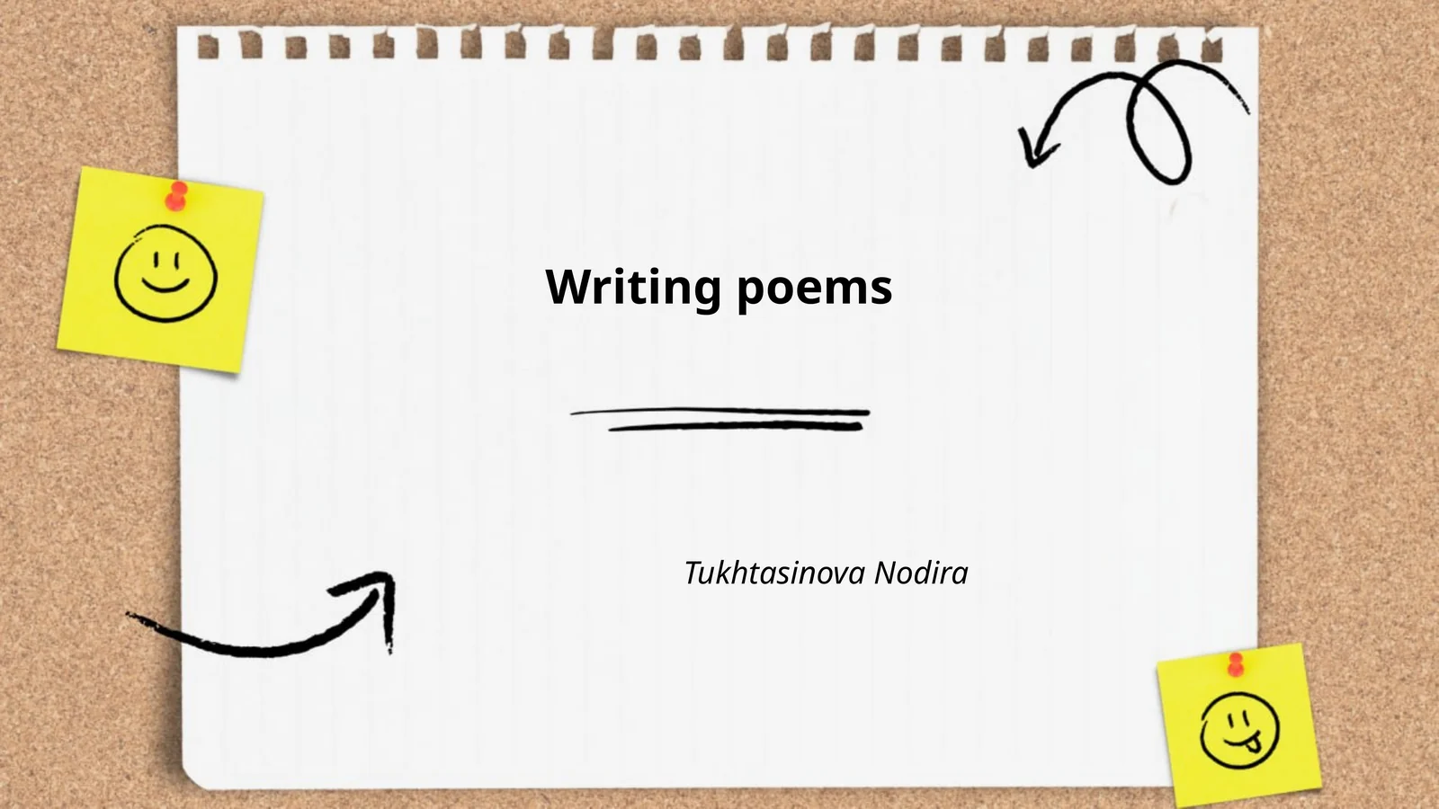 Writing poems