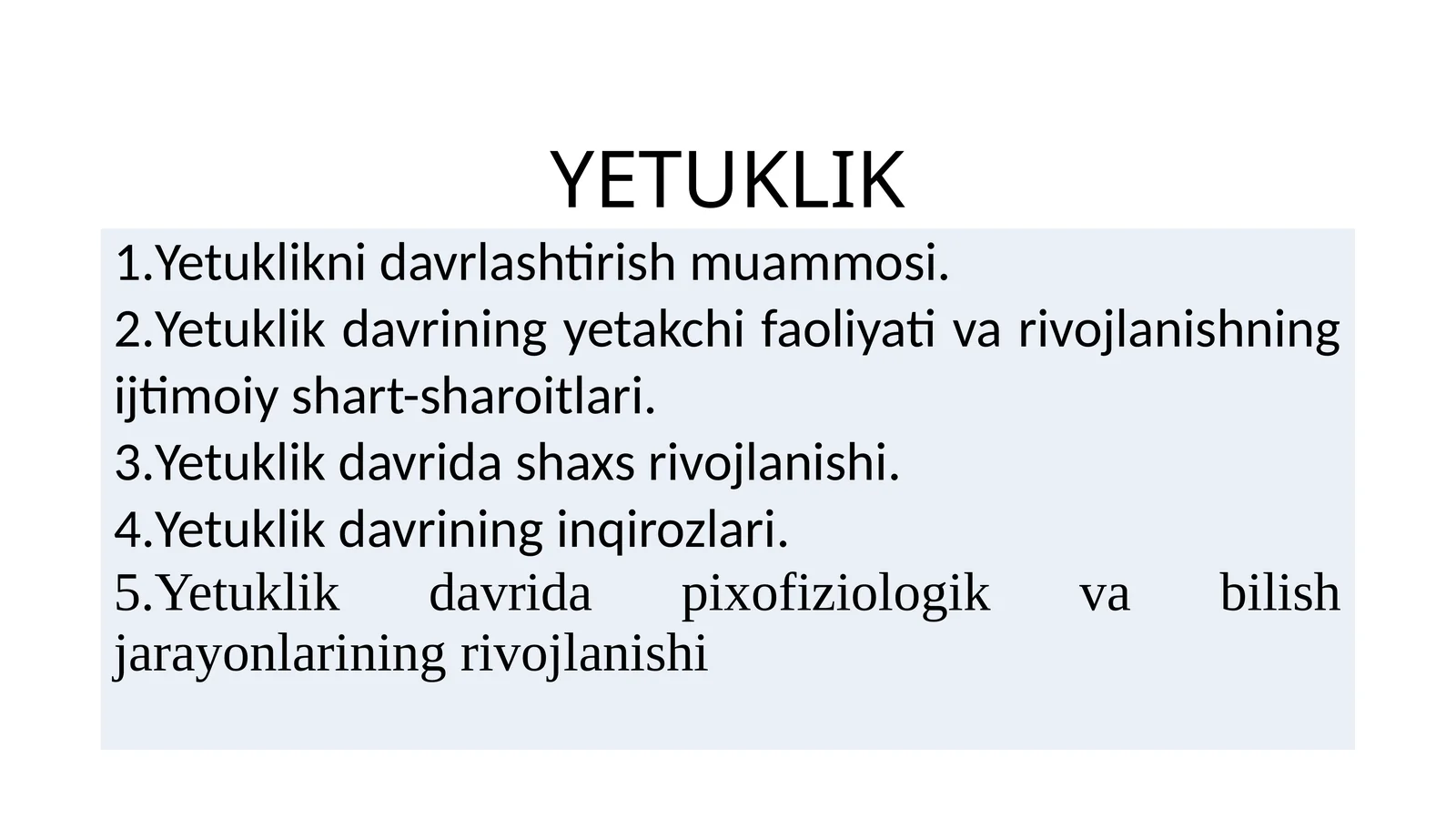Yetuklik
