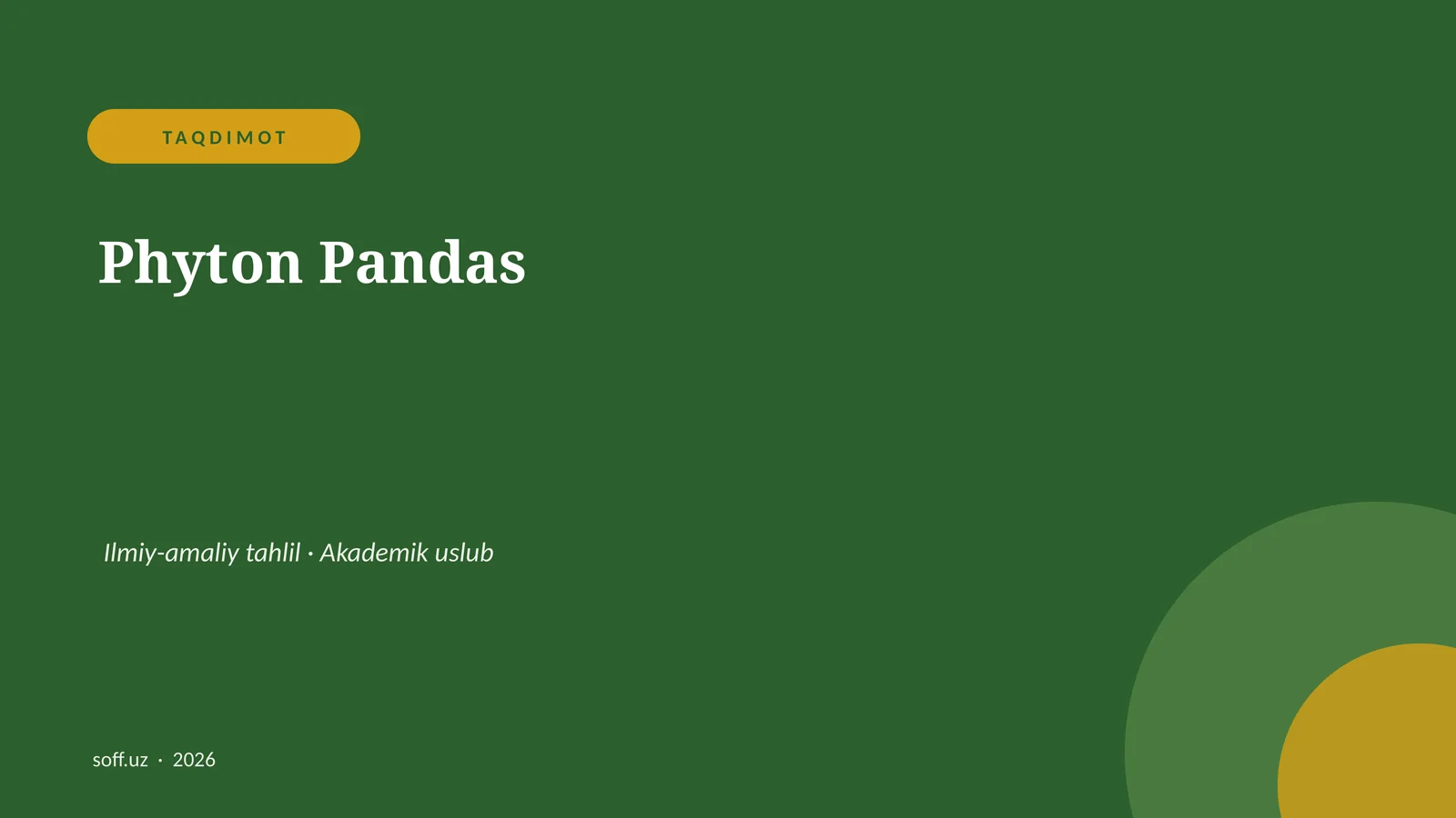 Phyton Pandas