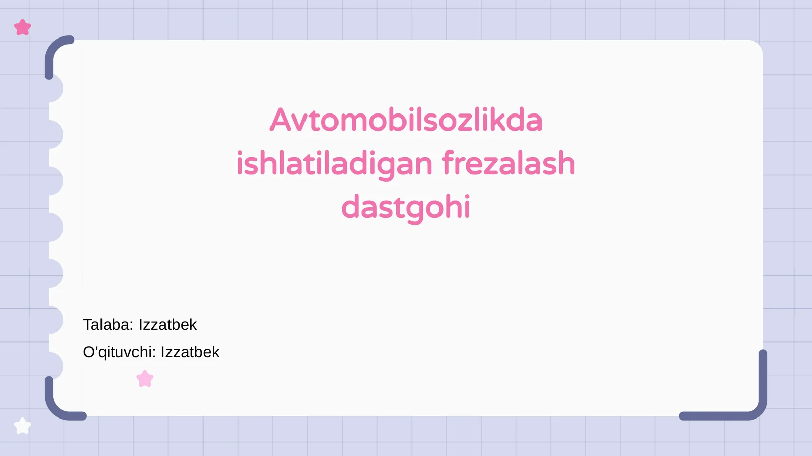 Frezalash dastgohi