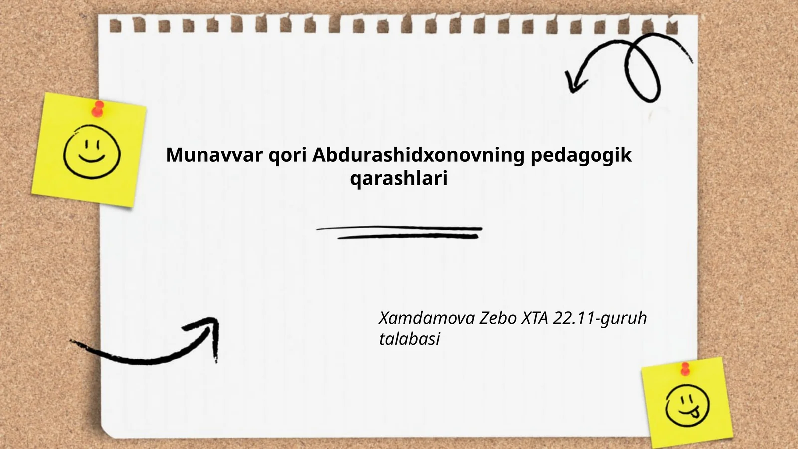 Munavvar qori Abdurashidxonovning pedagogik qarashlari