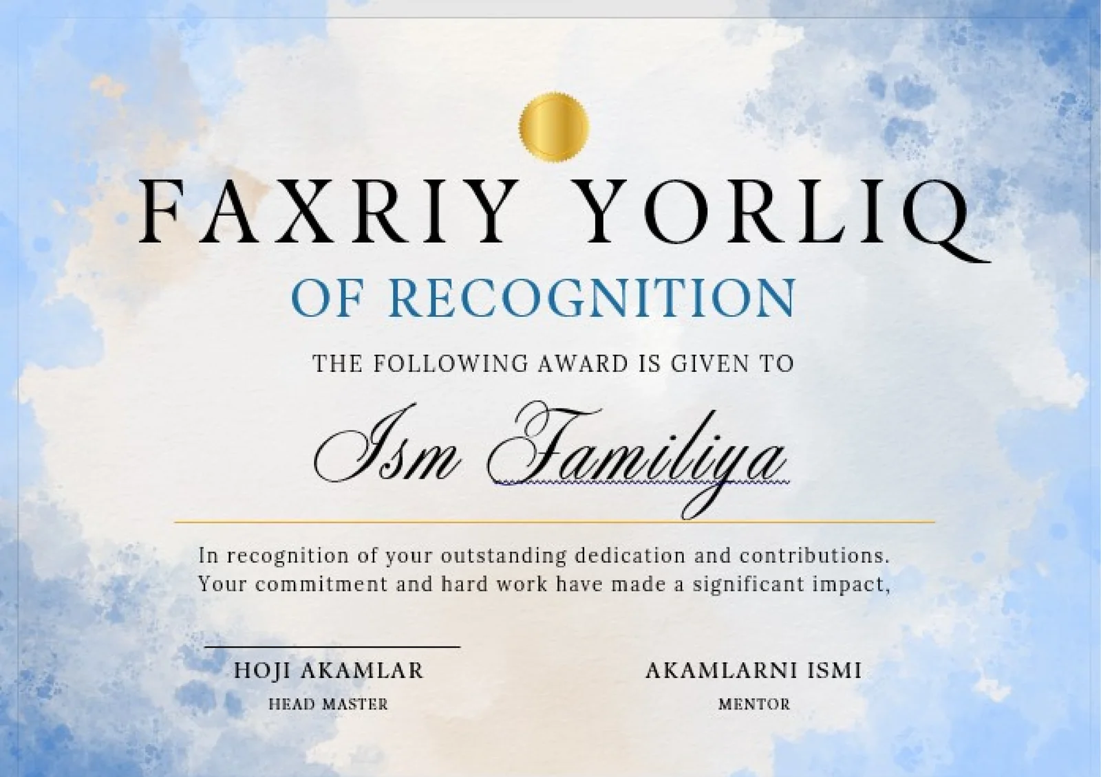 FAXRIY YORLIQ