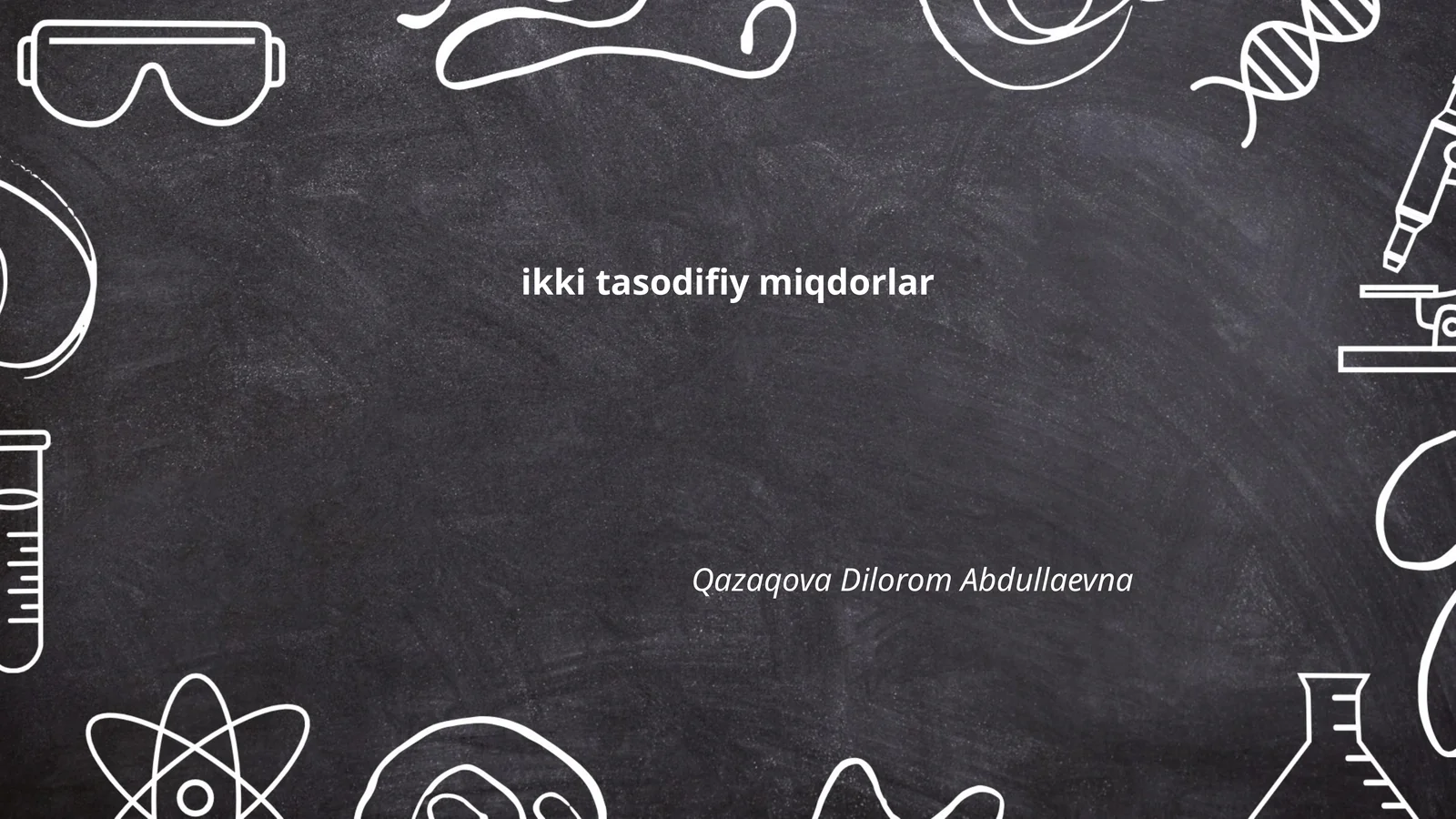 ikki tasodifiy miqdorlar