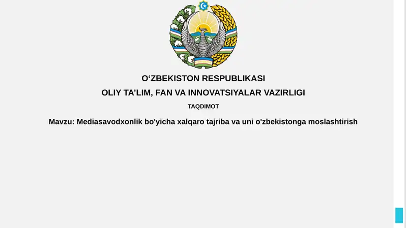 Media savodxonligi: Asosiy tushunchalar va jahon tajribasi