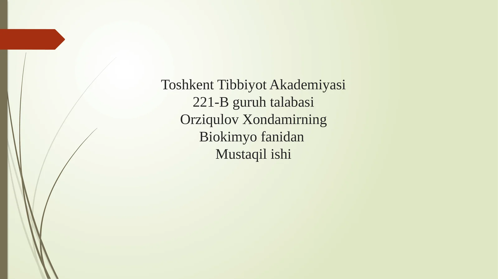 Keratinfosfokinazaning izoshakllari va ularni aniqlashning klinik ahamiyati. Miopatiyalar. Mushaklarning innervatsiyasi. Miokard infarktining ertavakech biokimyoviy tashxisi