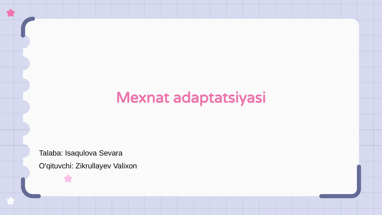 Mexnat adaptatsiyasi